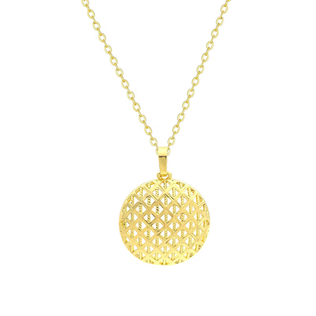 Conjunto de Joyería de Moda en Latón Chapado en Oro de 14K