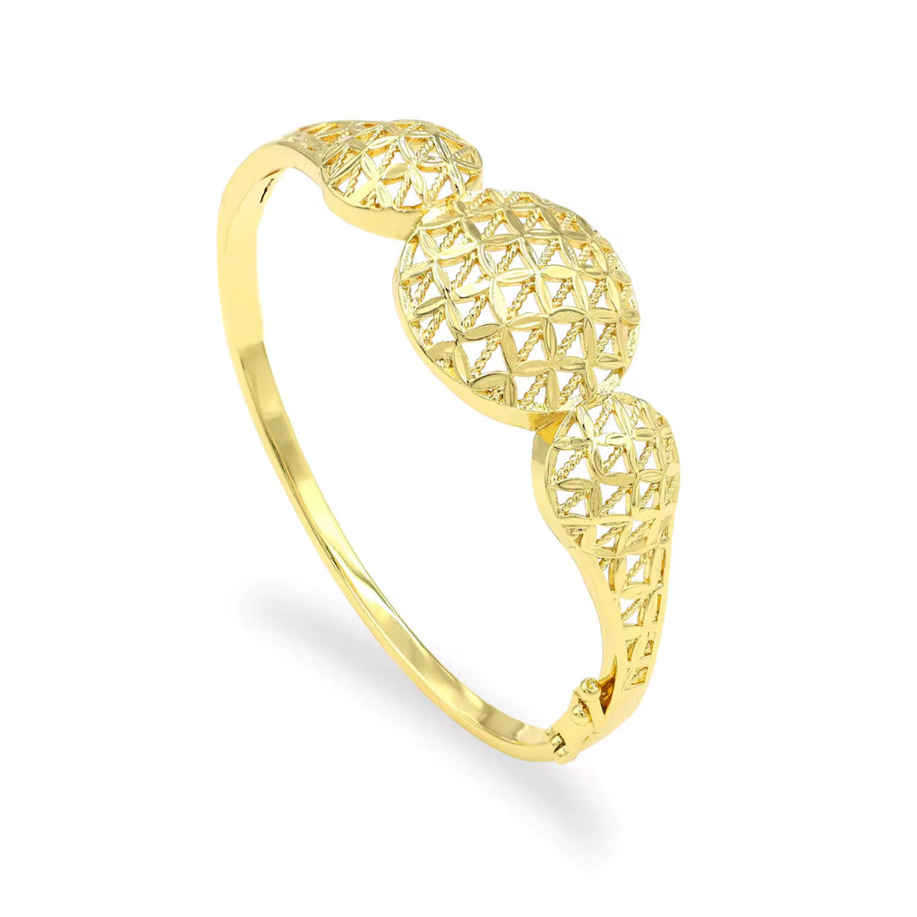 Conjunto de Joyería de Moda en Latón Chapado en Oro de 14K