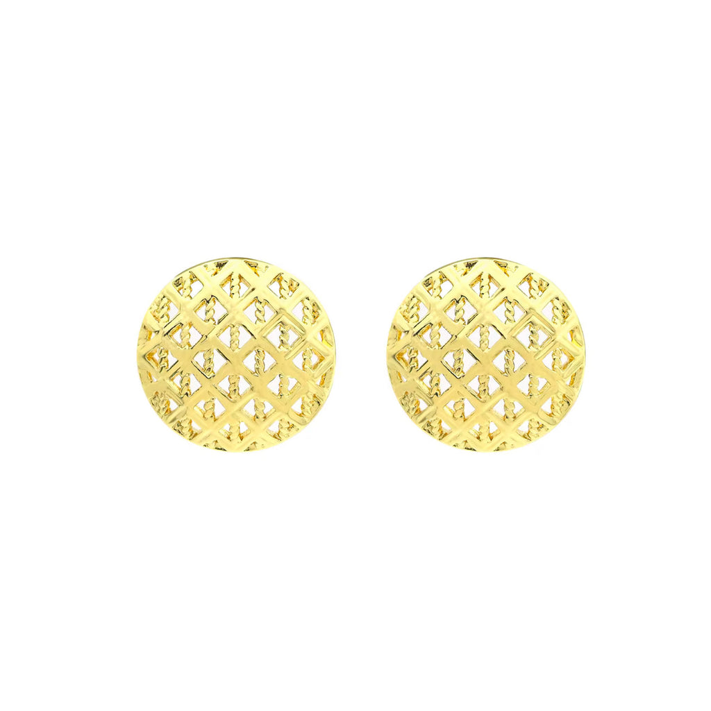 Conjunto de Joyería de Moda en Latón Chapado en Oro de 14K