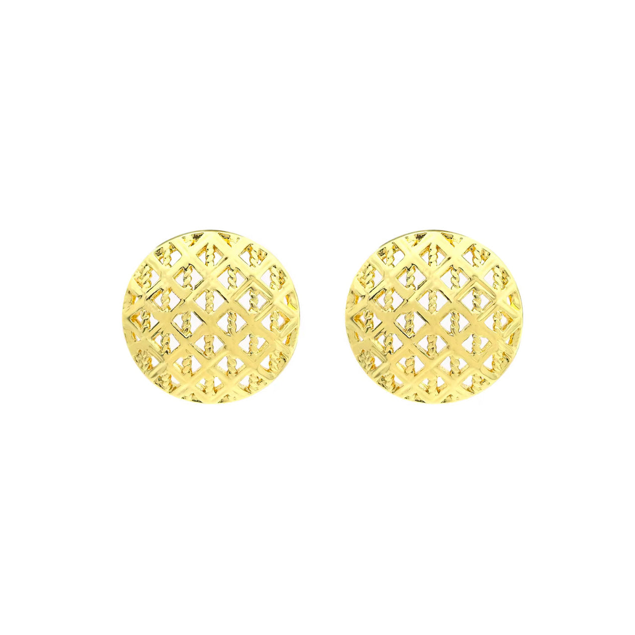 Conjunto de Joyería de Moda en Latón Chapado en Oro de 14K