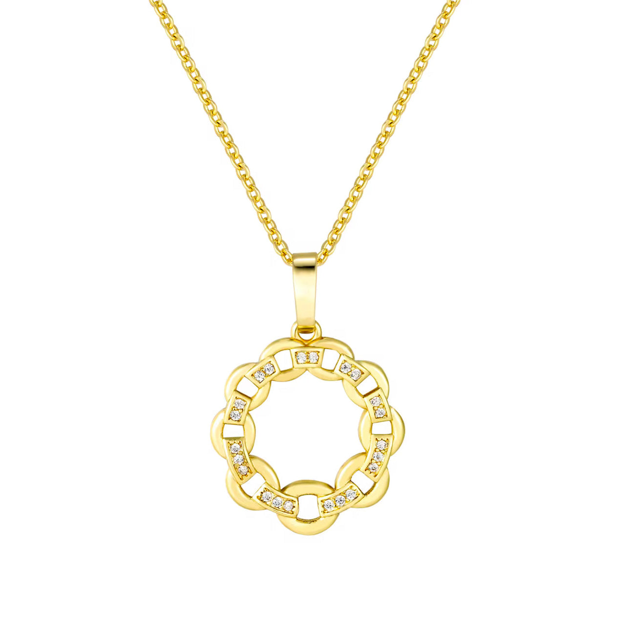 Conjunto de Joyería de Latón en Oro de 18K - Estilo Oriente Medio