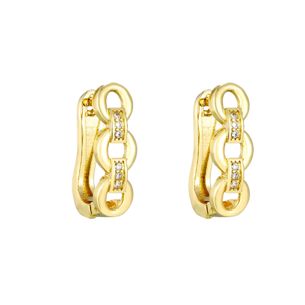 Conjunto de Joyería de Latón en Oro de 18K - Estilo Oriente Medio