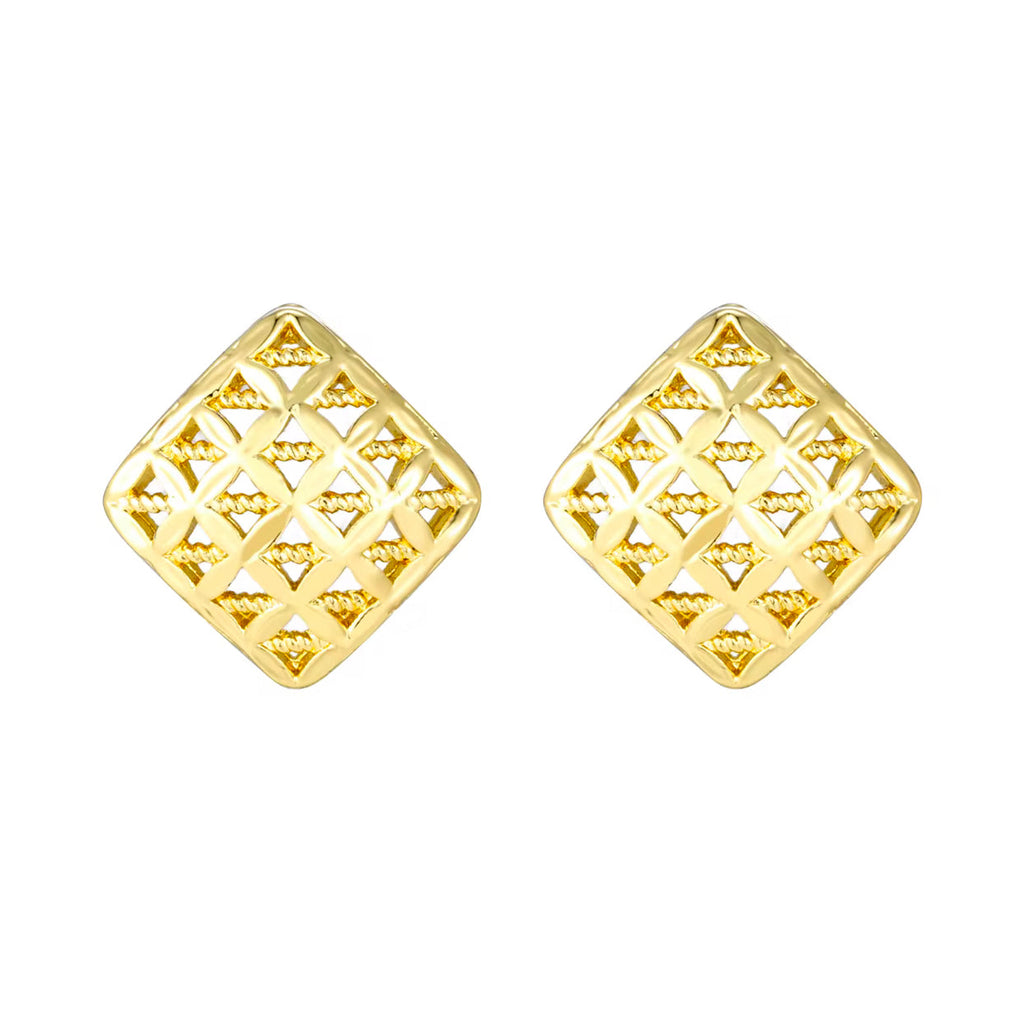 Conjunto de Joyas Retro en Oro de 14K - Estilo Clásico Europeo