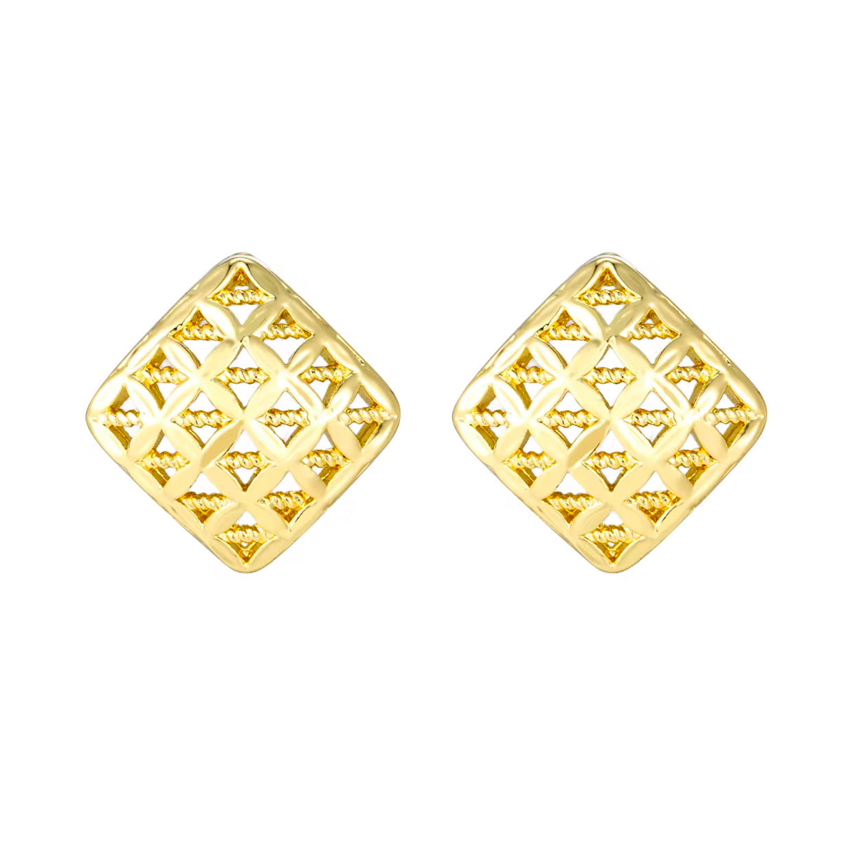 Conjunto de Joyas Retro en Oro de 14K - Estilo Clásico Europeo