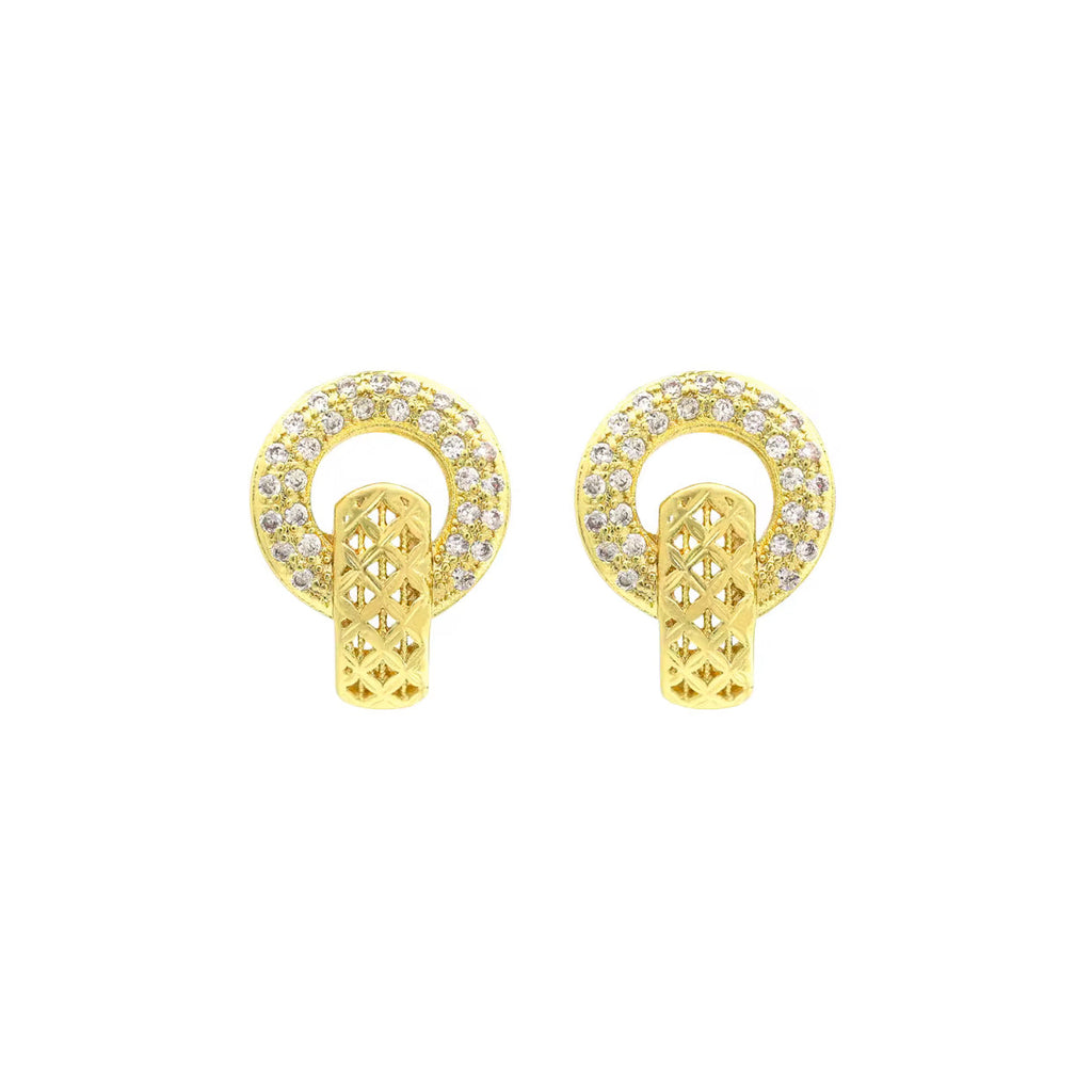 Conjunto de Joyería Geométrica en Oro de 18K - Estilo Dubái