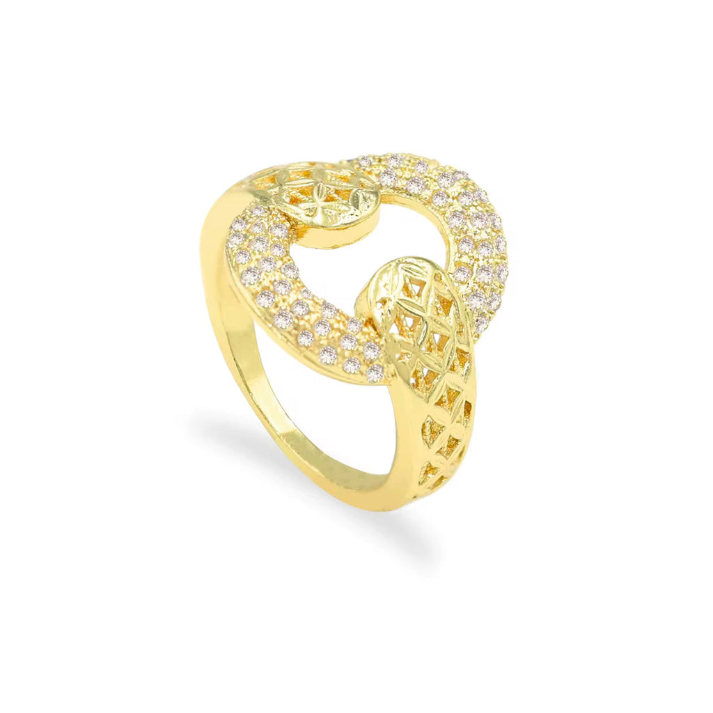 Conjunto de Joyería Geométrica en Oro de 18K - Estilo Dubái
